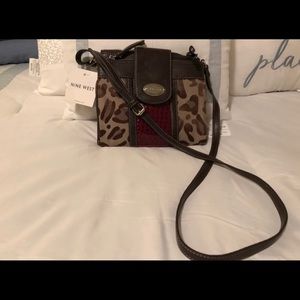 Leopard Jacquard Nine West Crossbody Bag